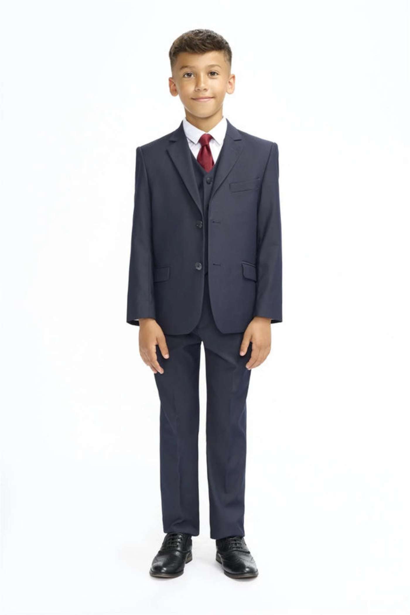 Cavani Boyswear Malibu Navy Boys 3 Piece Suit Navy front view