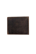 GILT EDGE Vintage Look Camel Wallet CAMEL model front view