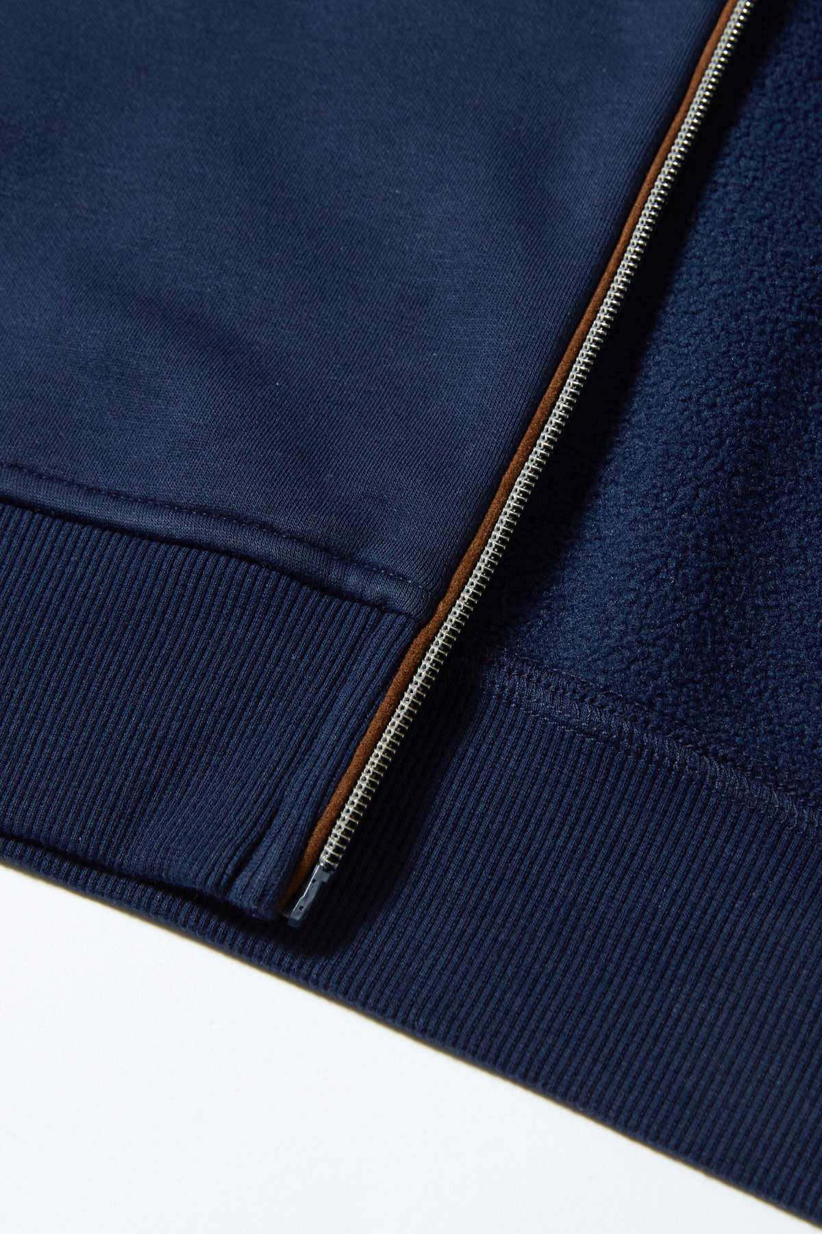 Men's Everest Hybrid Dress Blue Jacket-Zip Fastening View