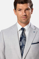 BENETTI Lucas Tapered Silver Blazer SILVER back view