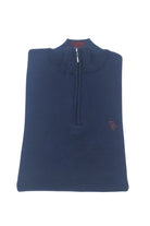 tom penn Tom Penn 1/4 Zip Knit - Navy Navy front view