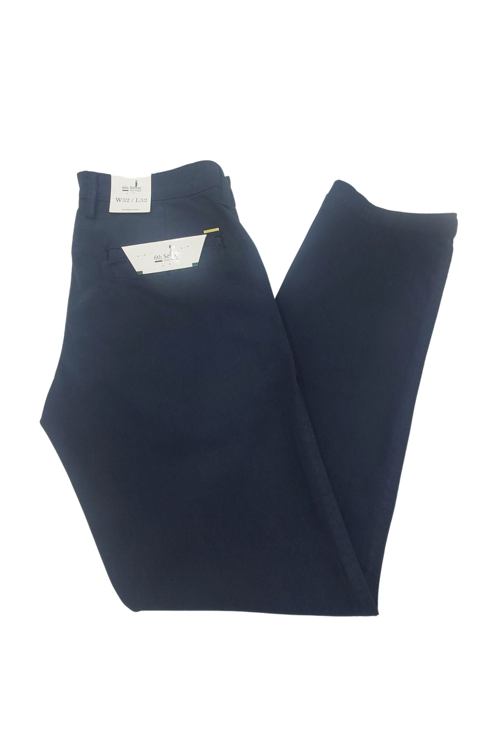 6TH SENSE Kansas Danzig Chinos - Navy Navy front view