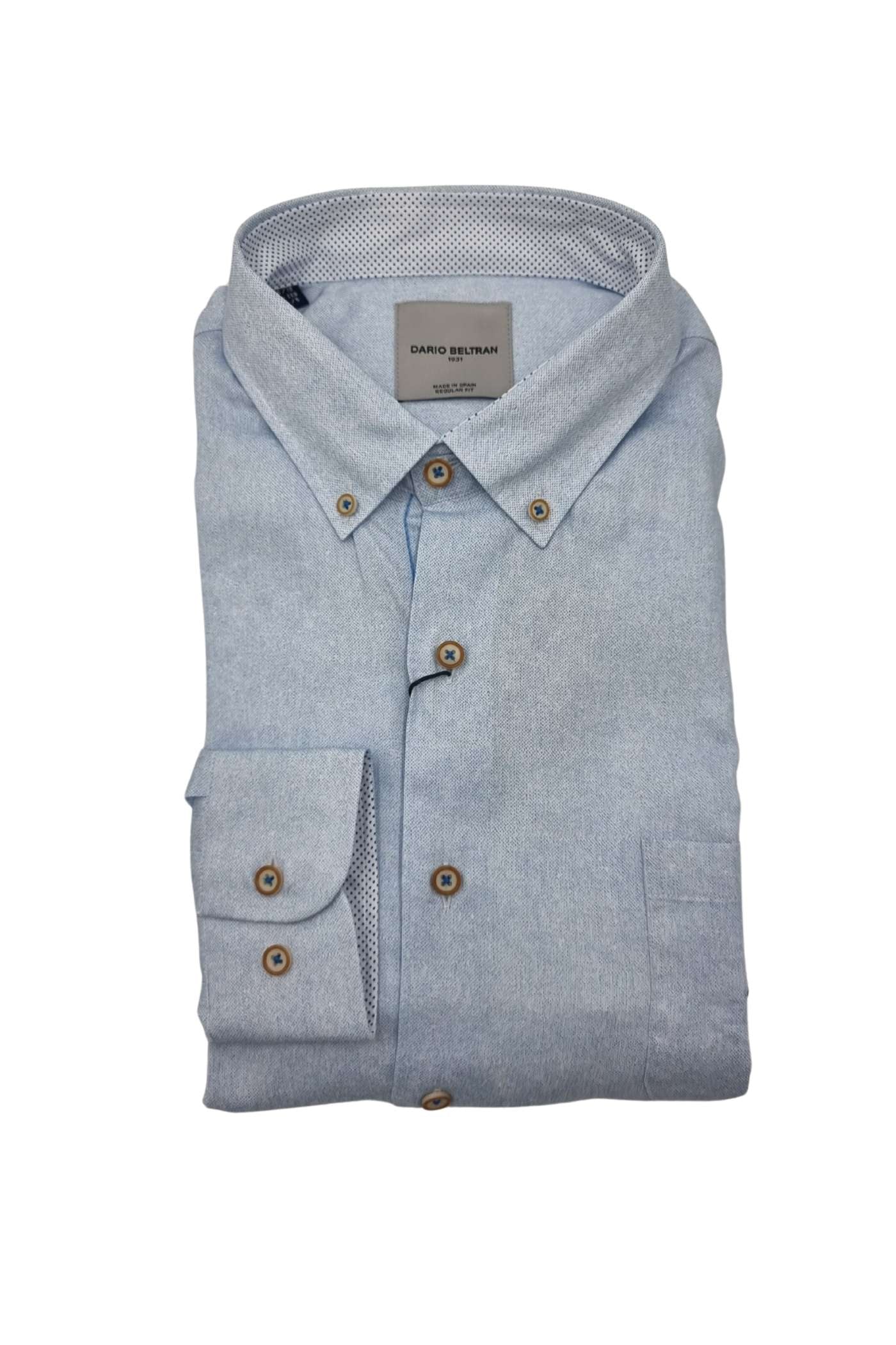 Men's Garray Light Blue Shirt-Front View
