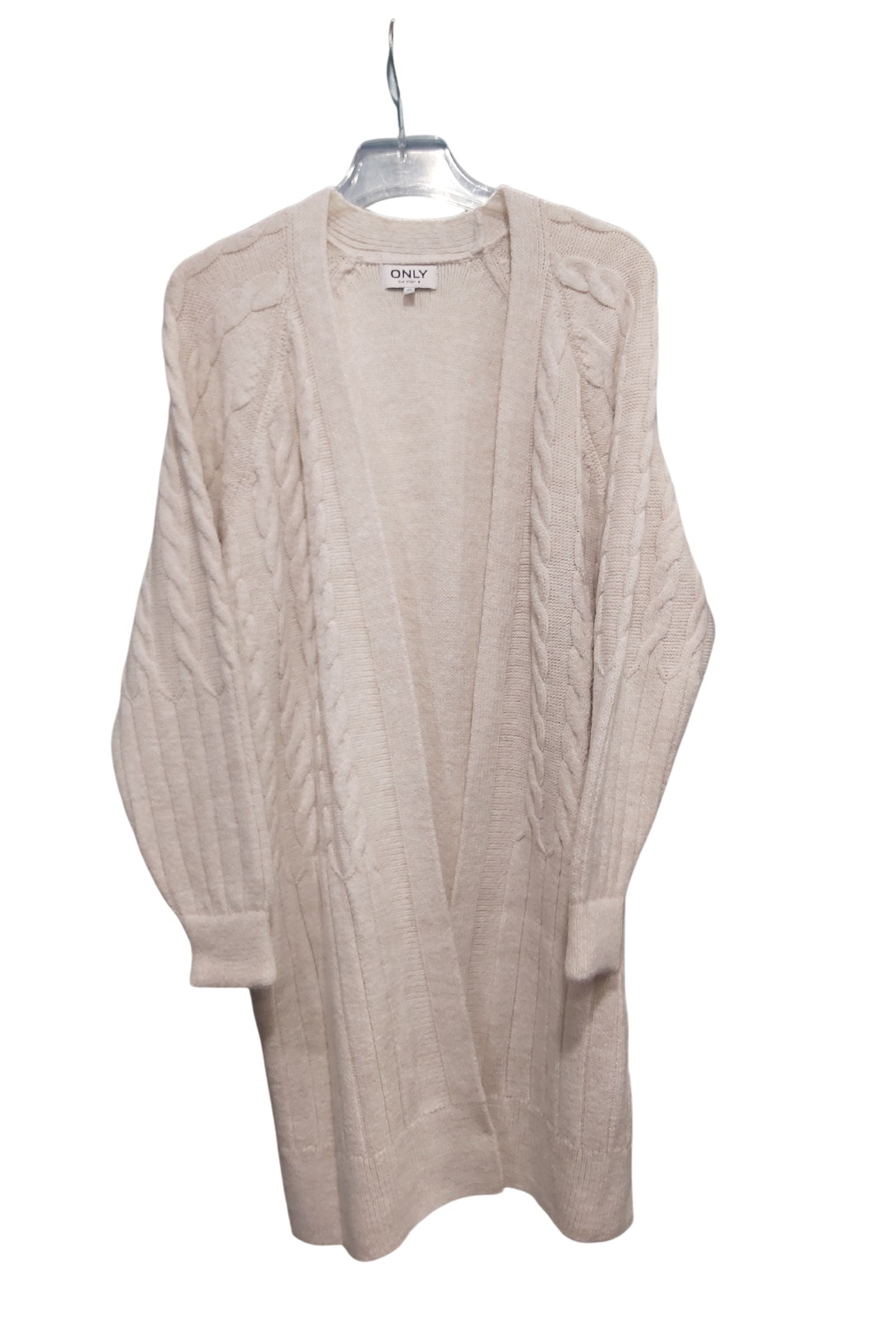 Leise Long Sleeve Cable Cardigan Knit-Pumice Stone