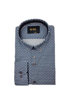 6TH SENSE Button Down Grey Navy Shirt Grey Navy front view