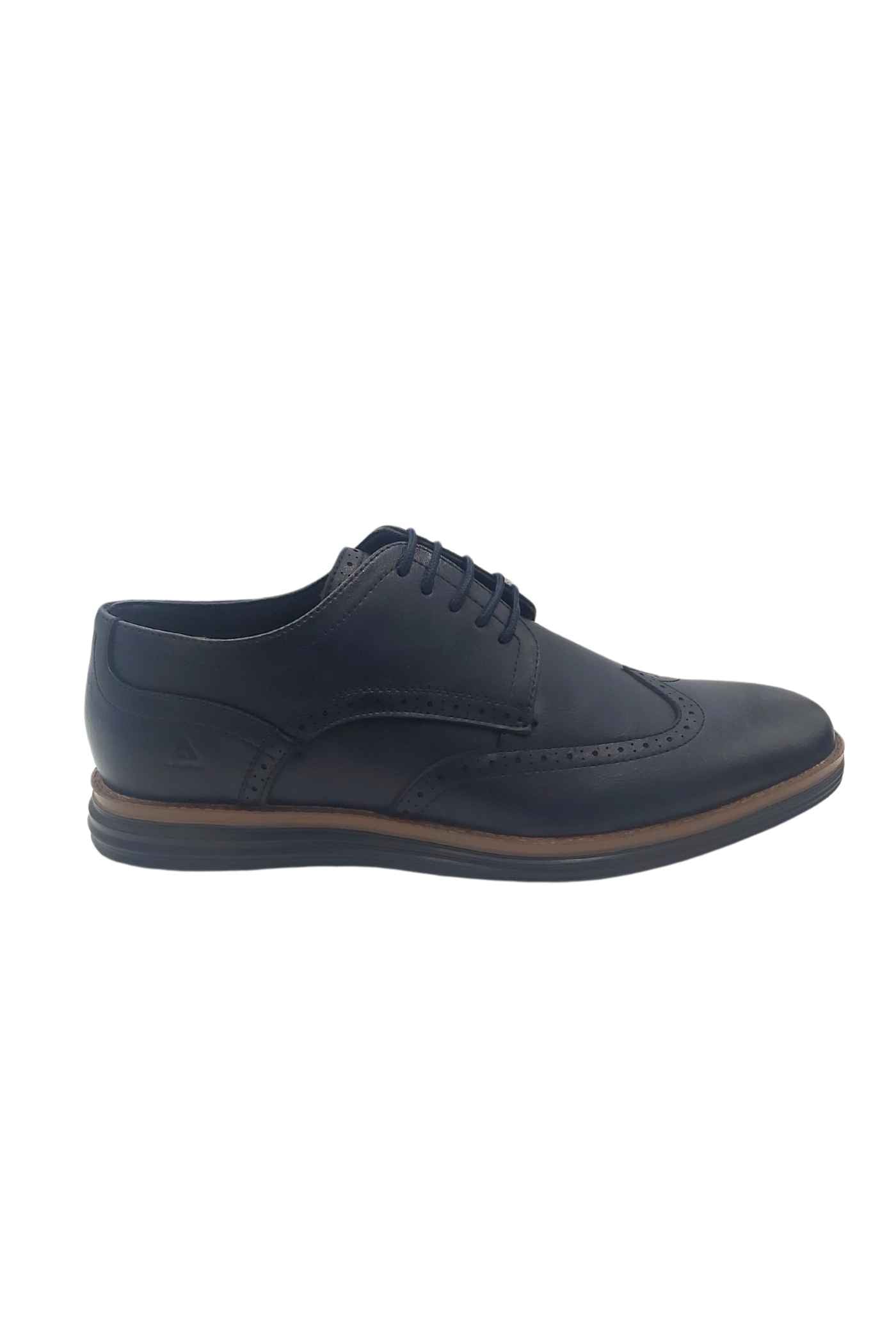 Greenpoint Navy Lace Shoe-Side view