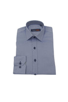 Zazzi Boyswear Zazzi Boys Blue/Navy Pattern Shirt BLUE/NAVY front view