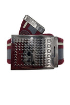 ETO Men' Canvas Belt by Eto Jeans WHITE model front view