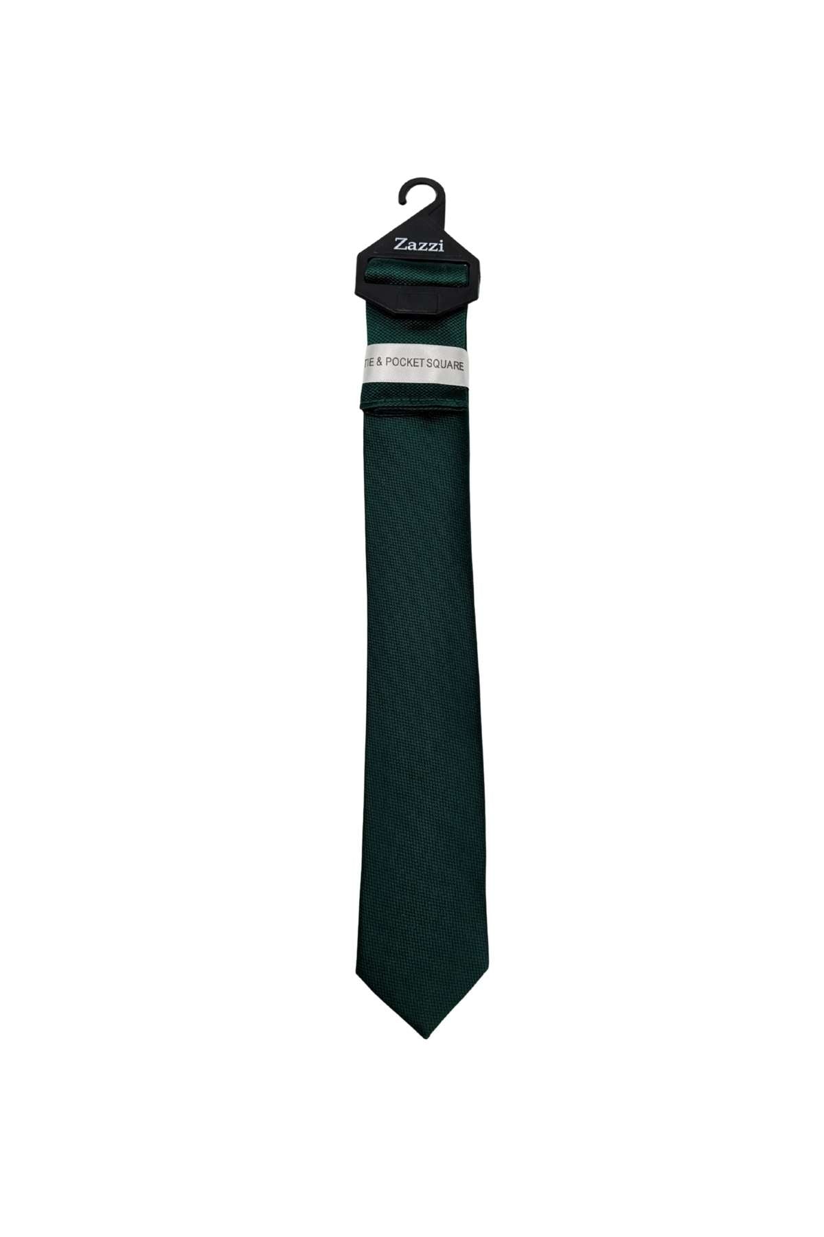 Kid Boys Tie & Pocket Square-Green