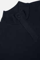 BENETTI Ross Navy 1/4 Zip Navy model front view