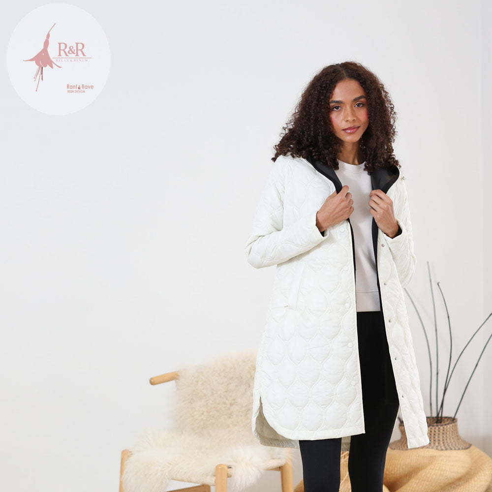 Ladies Relax & Renew Sabrina Stone Coat-Coat Open View