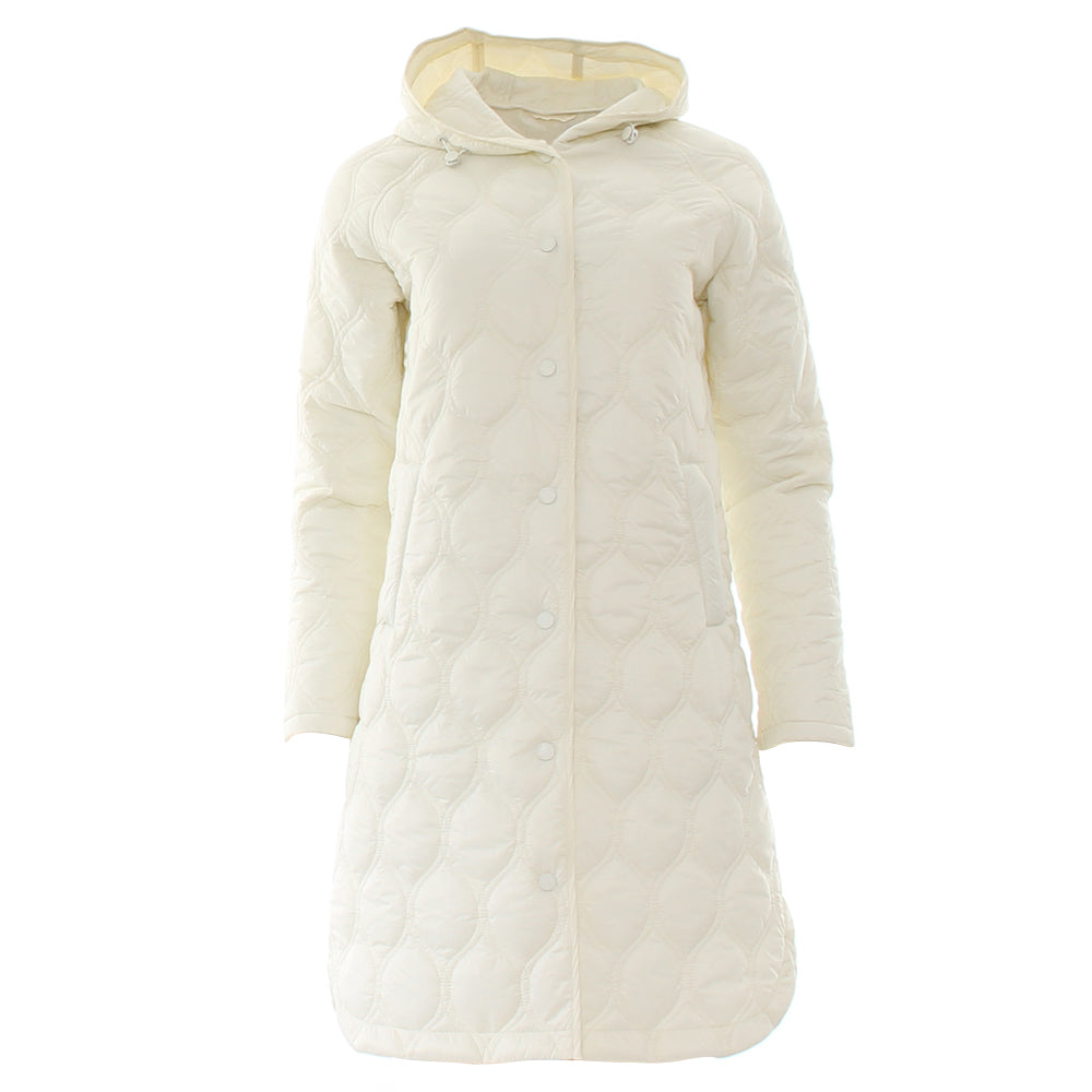 Ladies Relax & Renew Sabrina Stone Coat-Ghost Front View