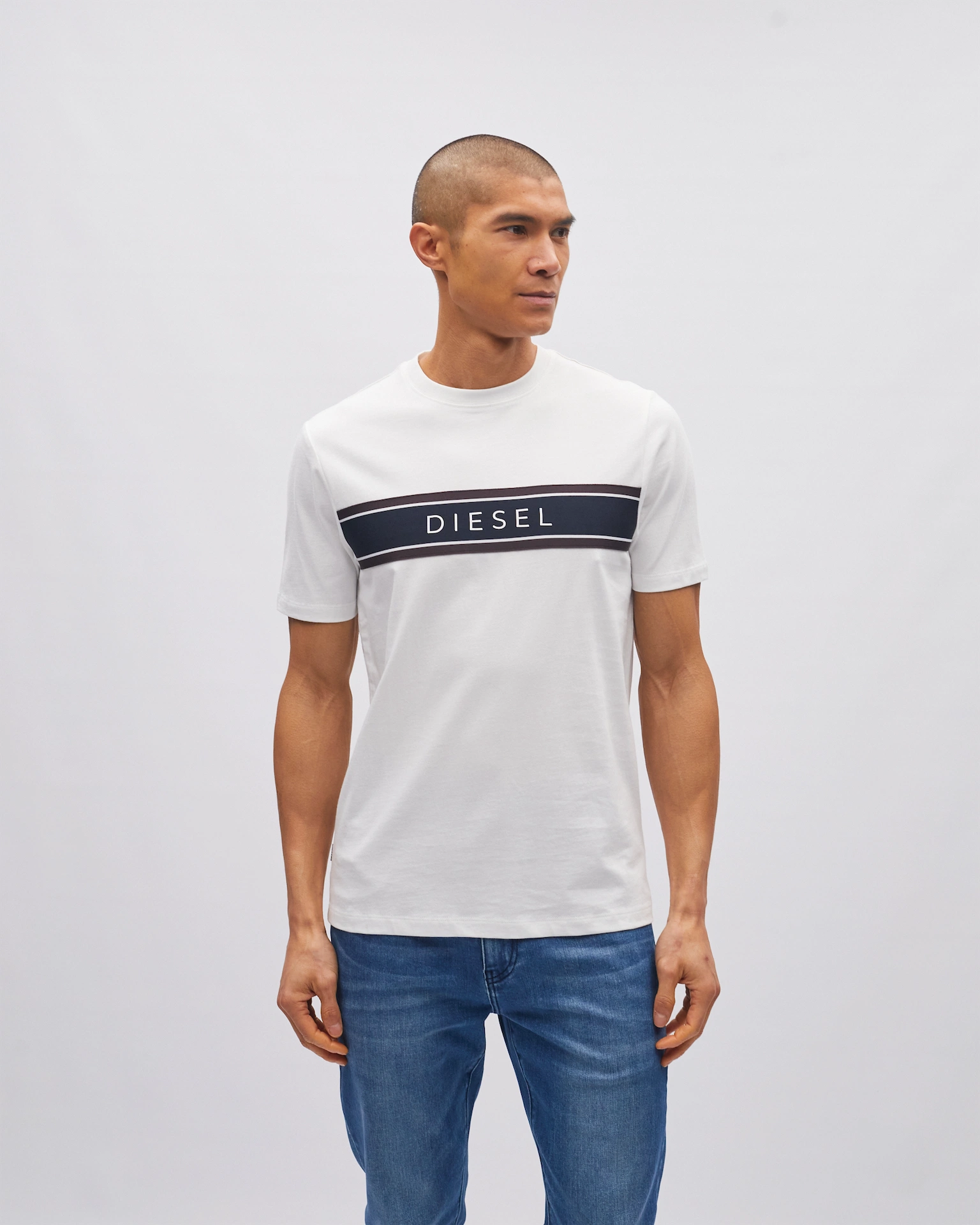 Diesel Sammy Tee Antartic Antarctic, three quarter view
