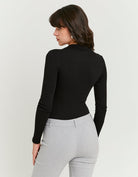 Tally Weijl Black V-Neck BodySuit BLACK detail view