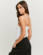 Tally Weijl White Basic Bodysuit WHITE detail view