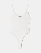 Tally Weijl White Basic Bodysuit WHITE back view