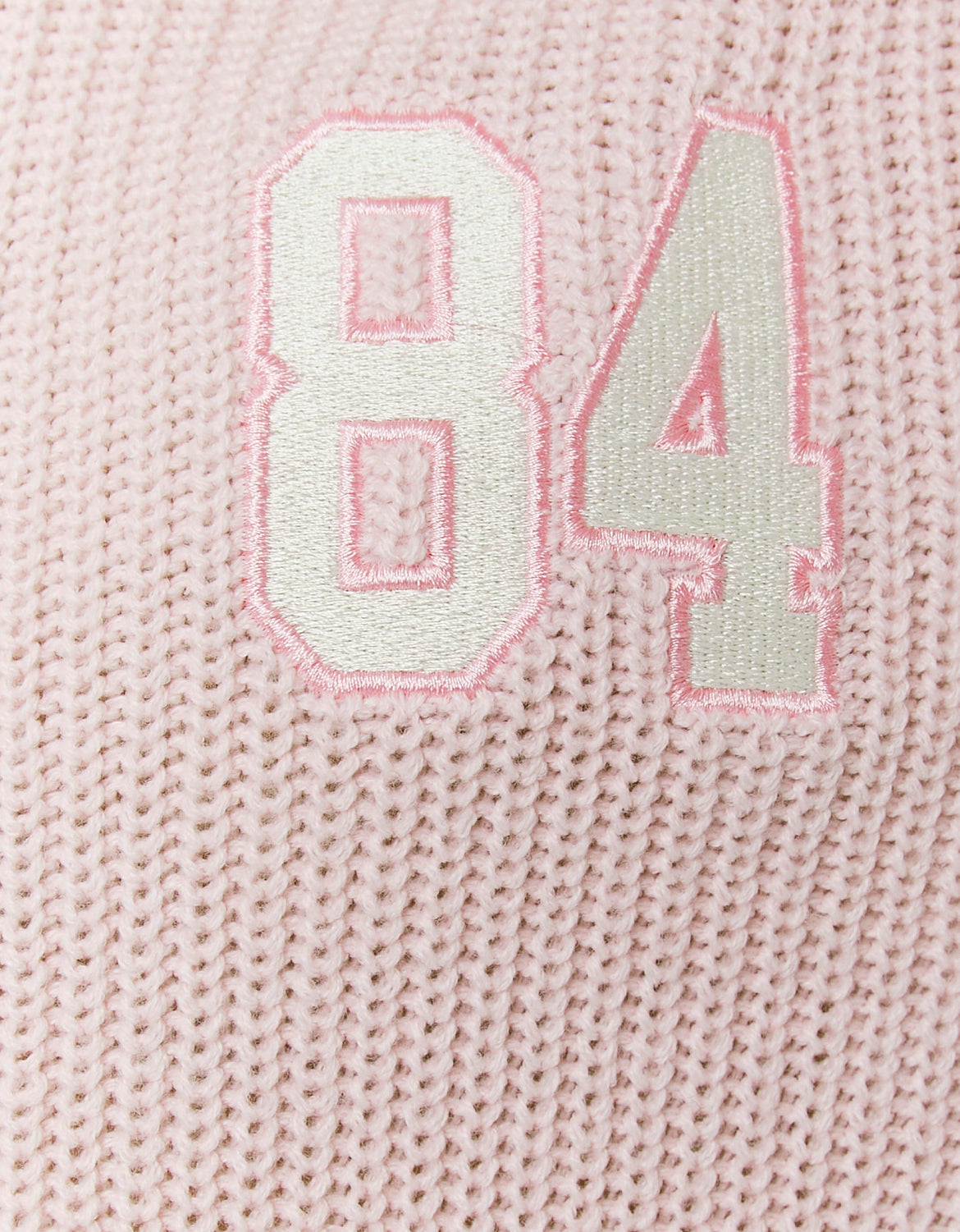 Ladies Cropped Zip-Up Cardigan With Graphic Detail-Pattern & Number View