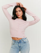 Tally Weijl Pink Cardigan PINK model front view