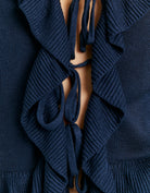 Tally Weijl Blue Tie Cardigan Blue side view