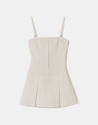 Tally Weijl White Pleated Playsuit WHITE side view