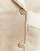 Tally Weijl Beige/White Faux Shearling Jacket Beige/White side view
