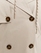 Tally Weijl Long Beige Trench Coat Beige side view