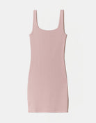 Front view of women's pink mini dress