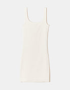 Front view of white mini dress