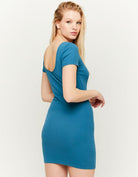 Tally Weijl Figure-Hugging Blue Mini Dress BLUE detail view