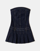 Tally Weijl Dark Blue Mini Denim Dress Blue view 14