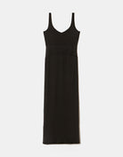 Tally Weijl Black Maxi Mesh Dress BLACK back view