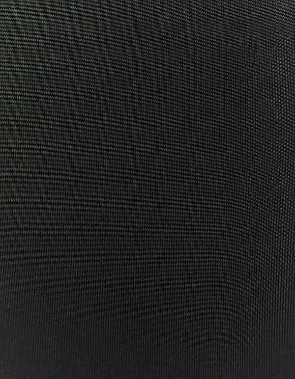 Ladies Long Sleeve Black Mini Dress-Close Up View