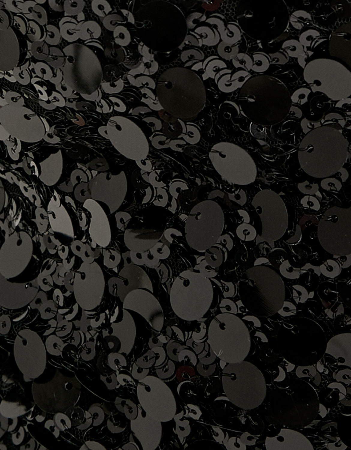 Ladies Black Sequin Halter Mini Dress-Pattern View