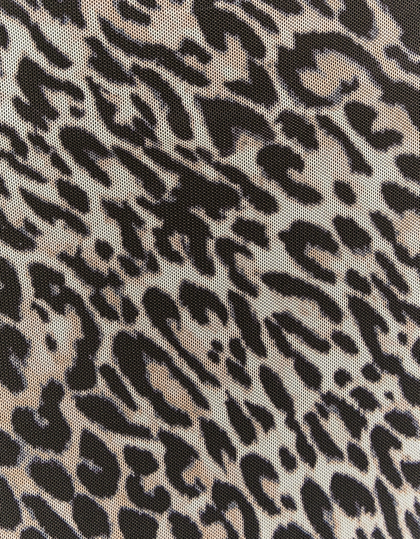 Ladies Animal Print Maxi Dress-Pattern View