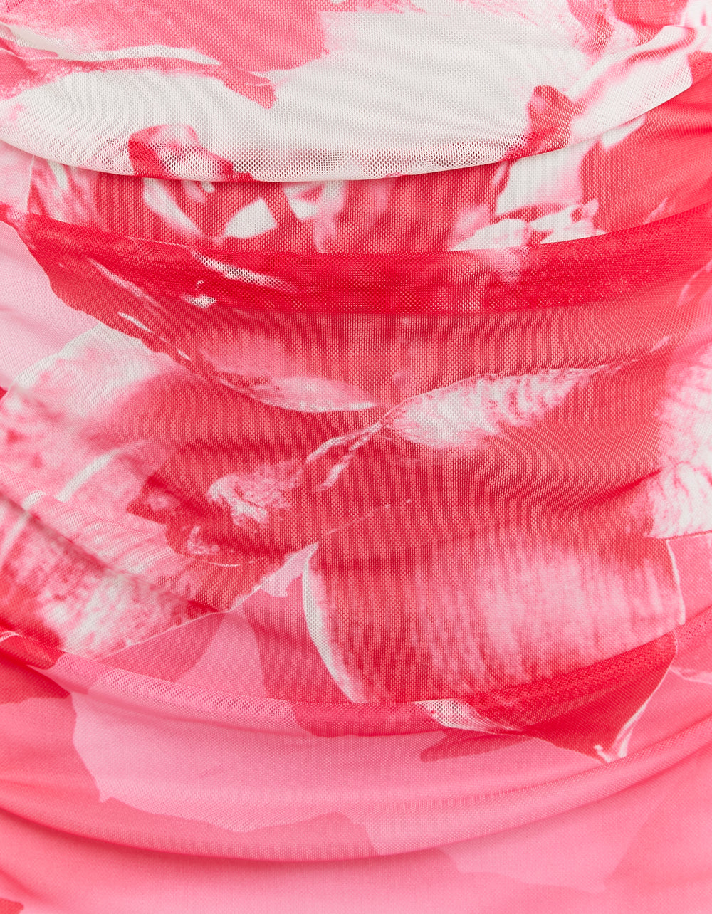 Tally Weijl Tulle Floral Midi Dress Pink/White side view
