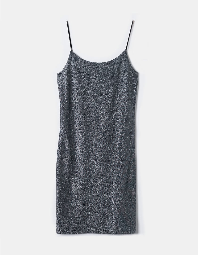 Tally Weijl Sequin Mini Dress Grey front view