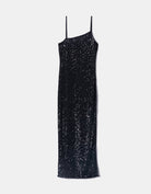 Tally Weijl Black Sequins Midi Dress With Slit BLACK side view