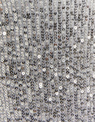 Tally Weijl Silver Sequins Midi Dress With Slit Grey side view