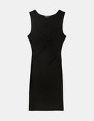 Tally Weijl Cut Out Knitted Black Mini Dress Black back view