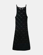 Tally Weijl Black Cut-Out Knit Midi Dress Black front view
