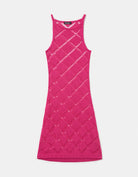 Tally Weijl Pink Cut Out Knit Midi Dress PINK front view