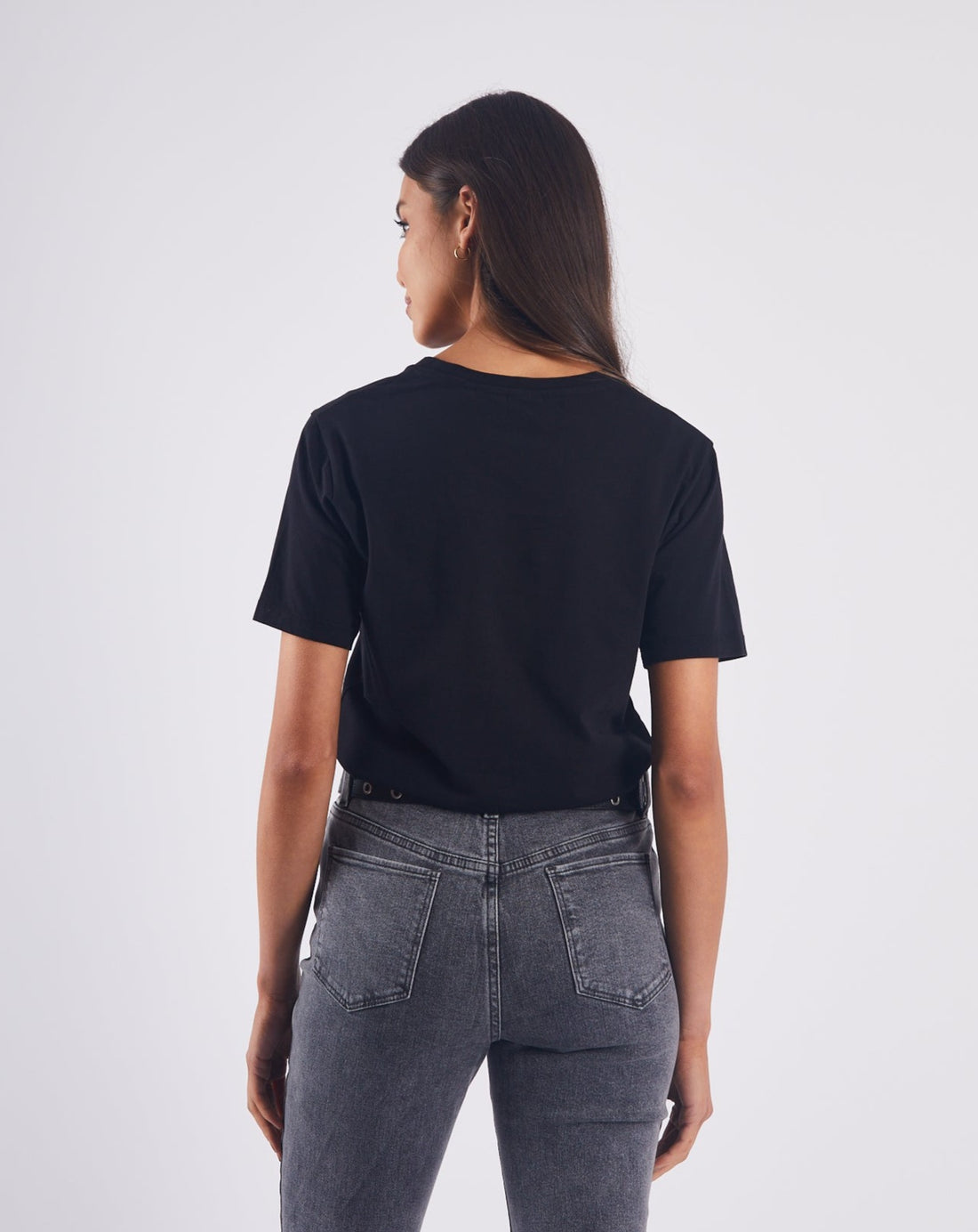 Ladies Sharon T-Shirt - Black-Back View