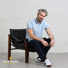 Kenrow Menswear Shay Sky Polo SKY back view