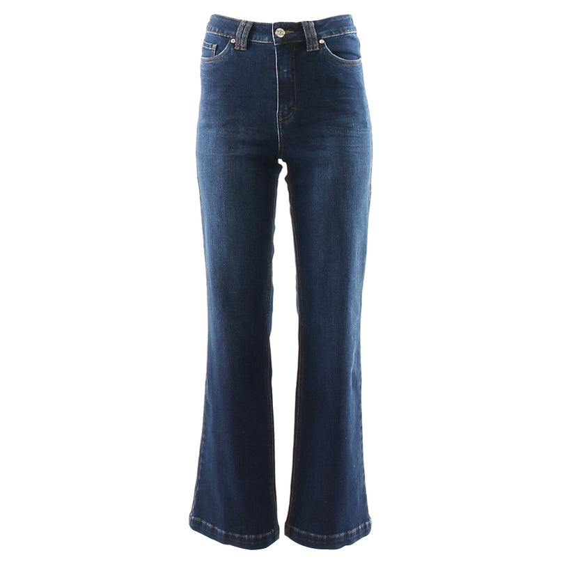 Blue jeans on a white background
