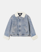 Tally Weijl Denim Jacket With Shearling Details BLUE detail view