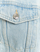 Tally Weijl Blue Cropped Denim Jacket BLUE side view