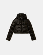 Tally Weijl Black Cropped Padded Jacket Black back view