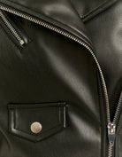 Tally Weijl Black Biker Jacket BLACK flat front view