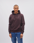 Diesel Slater Dark Prune Hoodie Dark Prune model front view
