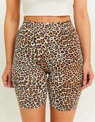 Tally Weijl High Waist Animal Print Cycling Shorts multi front view